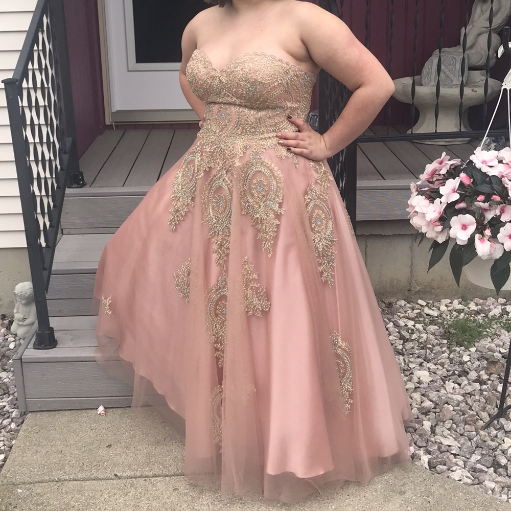 Pettete Pink Prom Dress